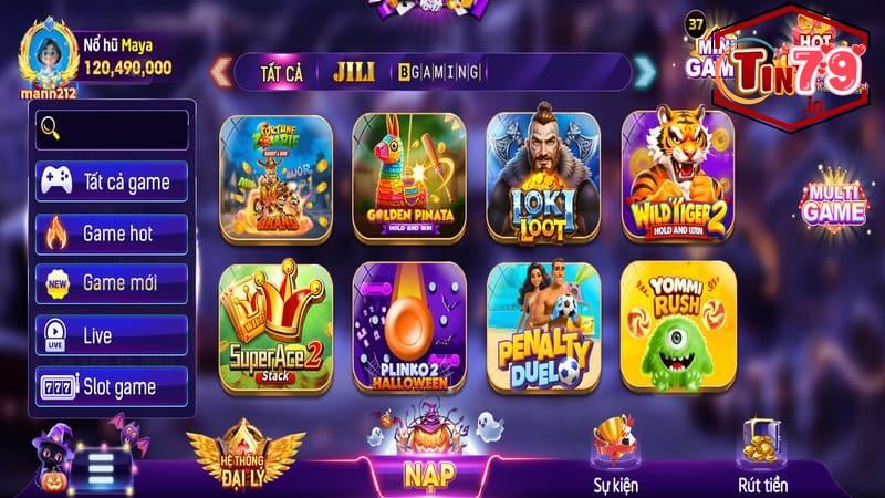 Tin79 - Cổng game đổi thưởng nạp rút siêu tốc 2025 12 Cổng game Tin79 sở hữu giao diện đẹp mắt, hiệu ứng sống động
