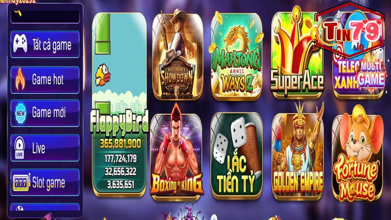 Tin79 - Cổng game đổi thưởng nạp rút siêu tốc 2025 13 Tin79 gây ấn tượng bởi kho trò chơi siêu khổng lồ
