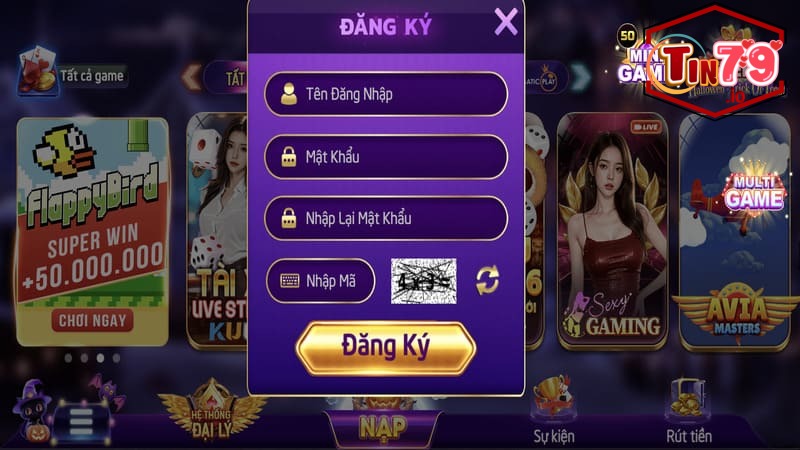 Tin79 - Cổng game đổi thưởng nạp rút siêu tốc 2025 15 Đăng ký Tin79 nhanh chóng, dễ dàng chỉ vài bước cơ bản